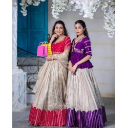 Simple ghagra choli outlet designs